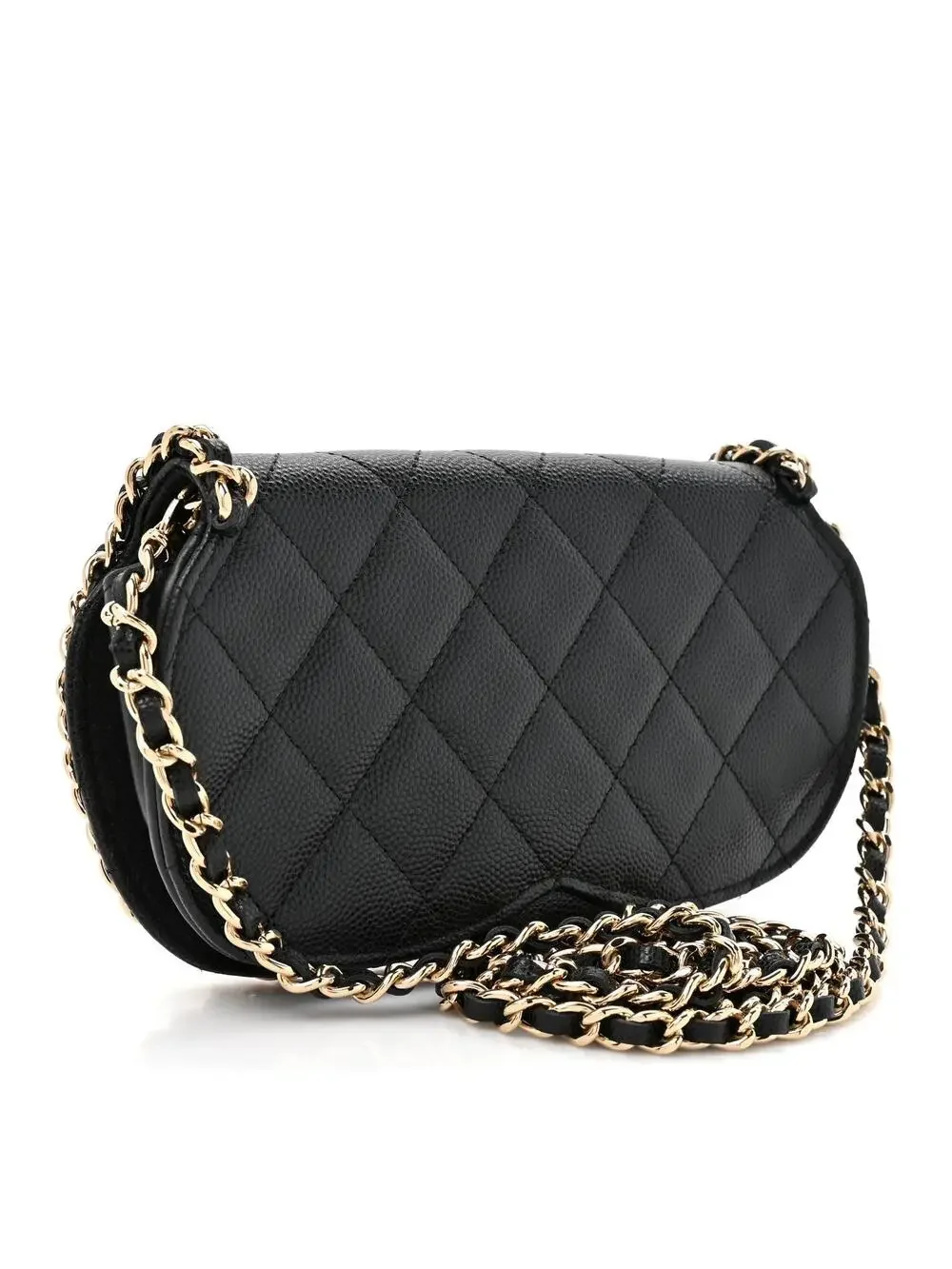 Chanel Caviar Quilted Chain Glasses #321493C16B